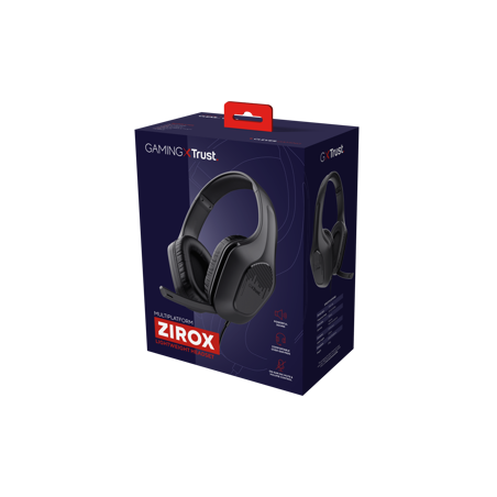 Trust audifonos alambricos gamer color negro