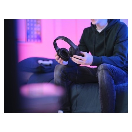 Trust audifonos alambricos gamer color negro