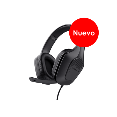Trust audifonos alambricos gamer color negro